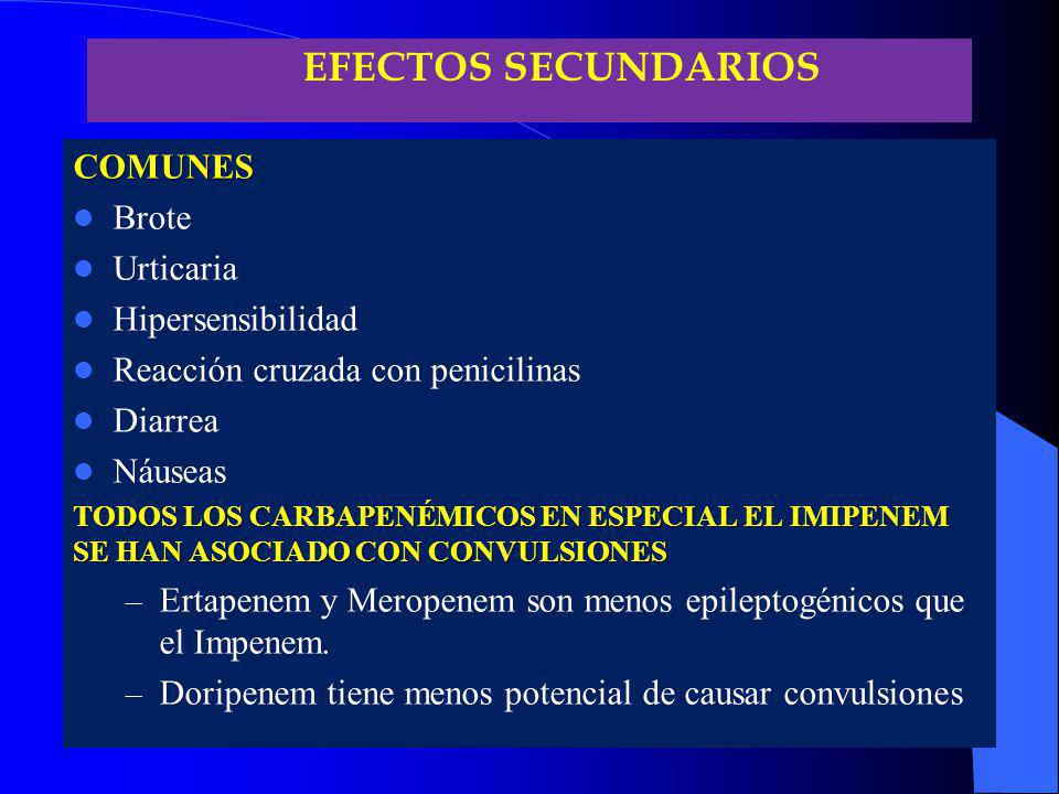 imipenem convulsiones